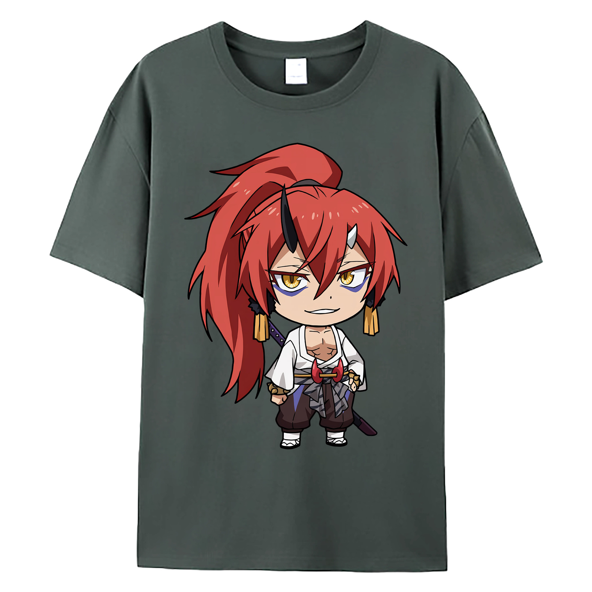 （画像用） 転スラ Regarding Reincarnated to Slime 綿100％ メンズ半袖Tシャツ｜肌触りやわらか＆通気性